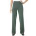 Plus Size Women's Wide Leg Ponte Knit Pant by Woman Within in Pine (Size 22 W)