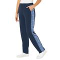 Plus Size Women's French Terry Motivation Pant by Catherines in Navy Space Dye (Size 1X)