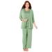 Plus Size Women's 3-Piece Lace Gala Pant Suit by Catherines in Sage (Size 22 WP)