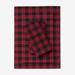 Cotton Flannel Print Sheet Set by BrylaneHome in Buffalo Plaid (Size TWIN)