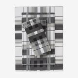 Cotton Flannel Print Sheet Set by BrylaneHome in Gray Plaid (Size FULL)