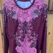 Athleta Tops | Athleta Runway Paisley Athletic Long Sleeve Top | Color: Pink/Red | Size: L