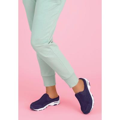 Wide Width Women's The Traveltime Slip On Mule by Easy Spirit in Denim Patchwork (Size 8 1/2 W)