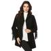 Plus Size Women's Fringe Suede Jacket by Roaman's in Black (Size 40 W)