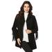 Plus Size Women's Fringe Suede Jacket by Roaman's in Black (Size 28 W)