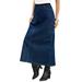 Plus Size Women's Invisible Stretch® All Day Cargo Skirt by Denim 24/7 in Medium Stonewash (Size 32 WP)