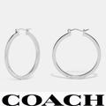 Coach Jewelry | Coach Hoop Earrings F73022 Silver | Color: Silver | Size: Small