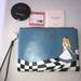 Kate Spade Bags | Kate Spade X 2021 Disney Parks Alice In Wonderland Blue Pouch/Wristlet Nwt | Color: Blue/White | Size: 8" X 5.75" X .075"