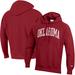 Men's Champion Crimson Oklahoma Sooners Big & Tall Reverse Weave Fleece Pullover Hoodie Sweatshirt