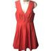 J. Crew Dresses | Jcrew Alined Silhouette Pleated Dress Size 4p Nwt | Color: Red | Size: 4p