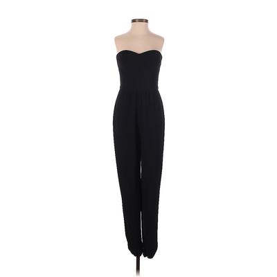 Twelfth Street by Cynthia Vincent Jumpsuit: Black Solid Jumpsuits - Size 0