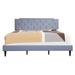 LYKE Home Delran Blue King Bed-All in one Bed