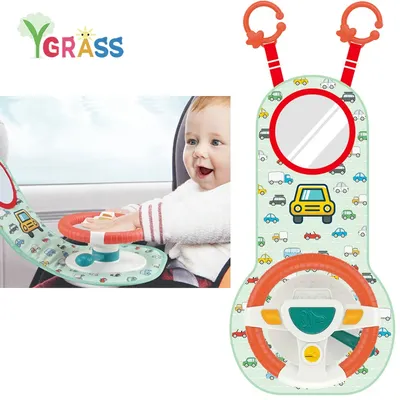 Siège de voiture pour bébé jouet de Simulation de volant Musical avec siège d'activité légère