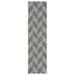 Gray 86 x 21 x 0.4 in Indoor/Outdoor Area Rug - Nicole Miller New York Patio Sofia Holly Transitional Geometric Indoor/Outdoor Area Rug | Wayfair