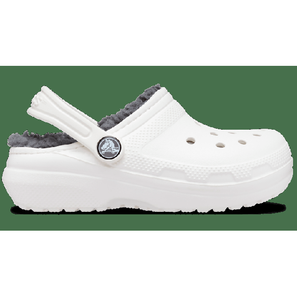 crocs-white---grey-kids-classic-lined-clog-shoes/