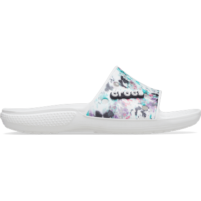Crocs Multi / White Classic Crocs Tie-Dye Graphic Slide Shoes Crocs Multi /...