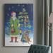 The Holiday Aisle® Folksy Father Christmas II Premium Gallery Wrapped Canvas - Ready To Hang Canvas, in Blue/Green/Red | Wayfair