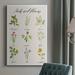 Rosalind Wheeler Herbs & Flowers Premium Gallery Wrapped Canvas - Ready To Hang Canvas, Solid Wood in Green/White | 12 H x 8 W x 1.5 D in | Wayfair