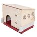 Wabbitat Deluxe Rabbit Home Wood Hutch Extension with Accessories, 18.71" L X 24.34" W X 19.26" H, 15 LBS, Tan