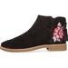 Kate Spade Shoes | Kate Spade New York Bellville Floral Embroidered Suede Black Booties Size 9.5 | Color: Black | Size: 9.5