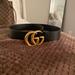 Gucci Accessories | Gucci Belt Black And Gold . Great Condition | Color: Black/Gold | Size: 85