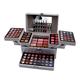 JasCherry All-in-One Make-up Box Set Multi-purpose Cosmetic Storage Beauty Case Professional Contain Eyeshadow Blusher Lip Gloss Cream Brow Powder Highlight and Makeup Pencil Brush #1