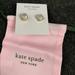 Kate Spade Jewelry | Kate Spade Mini Square Stud Earrings Opal Glitter | Color: Gold/Silver | Size: Os