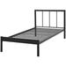 BSD National Supplies Crestview Classic Queen Size Platform Metal Bed Metal in Brown | 35.5 H x 42 W x 80.5 D in | Wayfair BSD-3455-NRB-DOMMY