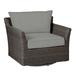 Summer Classics Outdoor Club Glider Wicker Chair w/ Cushions in Black | 30 H x 38.25 W x 33.5 D in | Wayfair 26262+C589H4325W4325