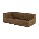 Summer Classics Montecito 75.25" Wide Outdoor Wicker Right Hand Facing Loveseat w/ Cushions Wicker/Rattan/Olefin Fabric Included in Brown | Wayfair