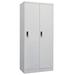 Rebrilliant Wardrobe Armoire Clothes Storage Closet w/ 2 Lockable Doors Steel Metal in Gray | 70.9 H x 31.5 W x 19.7 D in | Wayfair