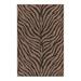 Black 96 x 63 x 0.13 in Area Rug - Dakota Fields Natural_Unique Loom Tsavo Outdoor Safari Rug Polypropylene | 96 H x 63 W x 0.13 D in | Wayfair