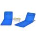 Arlmont & Co. Reclining Beach Chair Metal in Blue | 18.5 H x 22 W x 60 D in | Wayfair 166792E1DA494AD59208744D2F67AFB2