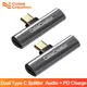 CableCreation – séparateur USB C 2 en 1 double Type C adaptateur de casque Audio et convertisseur