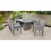 Florence Rectangular Outdoor Patio Dining Table With 6 Armless Chairs And 2 Chairs W/ Arms