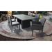 Barbados Rectangular Outdoor Patio Dining Table with 4 Armless Chairs and 2 Chairs w/ Arms