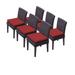 6 Venice Armless Dining Chairs