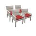 4 Fairmont Beige Dining Chairs With Arms