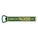 NFL Steel Bottle Opener, 7-inch, Magnetic - Green Bay Packers