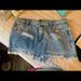 Free People Skirts | Free People Short Jean Skirt Sz 3 | Color: Blue | Size: 2
