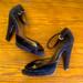Coach Shoes | Coach Black Velvet High Heel Platform Turnlock Sz 10 | Color: Black | Size: 10