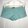 American Eagle Outfitters Shorts | American Eagle Outfitters Women Hotshorts Size 8. With White Eagle Embroidery. | Color: Blue | Size: 8