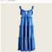 J. Crew Dresses | J. Crew Women's Tiered Knit Keyhole Maxi Dress Cover Up Size M Nwt | Color: Blue | Size: M