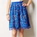 Anthropologie Skirts | Anthropologie Eva Franco Blue "Albustru" Circle Skirt | Color: Blue | Size: M