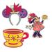 Disney Other | Disney Parks Minnie Mouse The Main Attraction Pin Set - Mad Tea Party | Color: Red | Size: Os