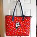 Coach Bags | Coach Reversible City Tote In Tea Rose Floral Print Coated Canvas (Coach | Color: Blue/Red | Size: Xl
