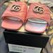 Gucci Shoes | Gucci Napa Charlotte Rose Quilted Slides Sz 37 Nib | Color: Pink | Size: 7