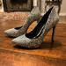 Jessica Simpson Shoes | Jessica Simpson Stylish And Sassy Faux Snakeskin Textured Print Pumps | Color: Black/White | Size: 7.5