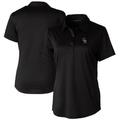 Women's Cutter & Buck Black Colorado Rockies Prospect Textured Stretch Polo