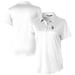 Women's Cutter & Buck White Los Angeles Dodgers Prospect Textured Stretch Polo